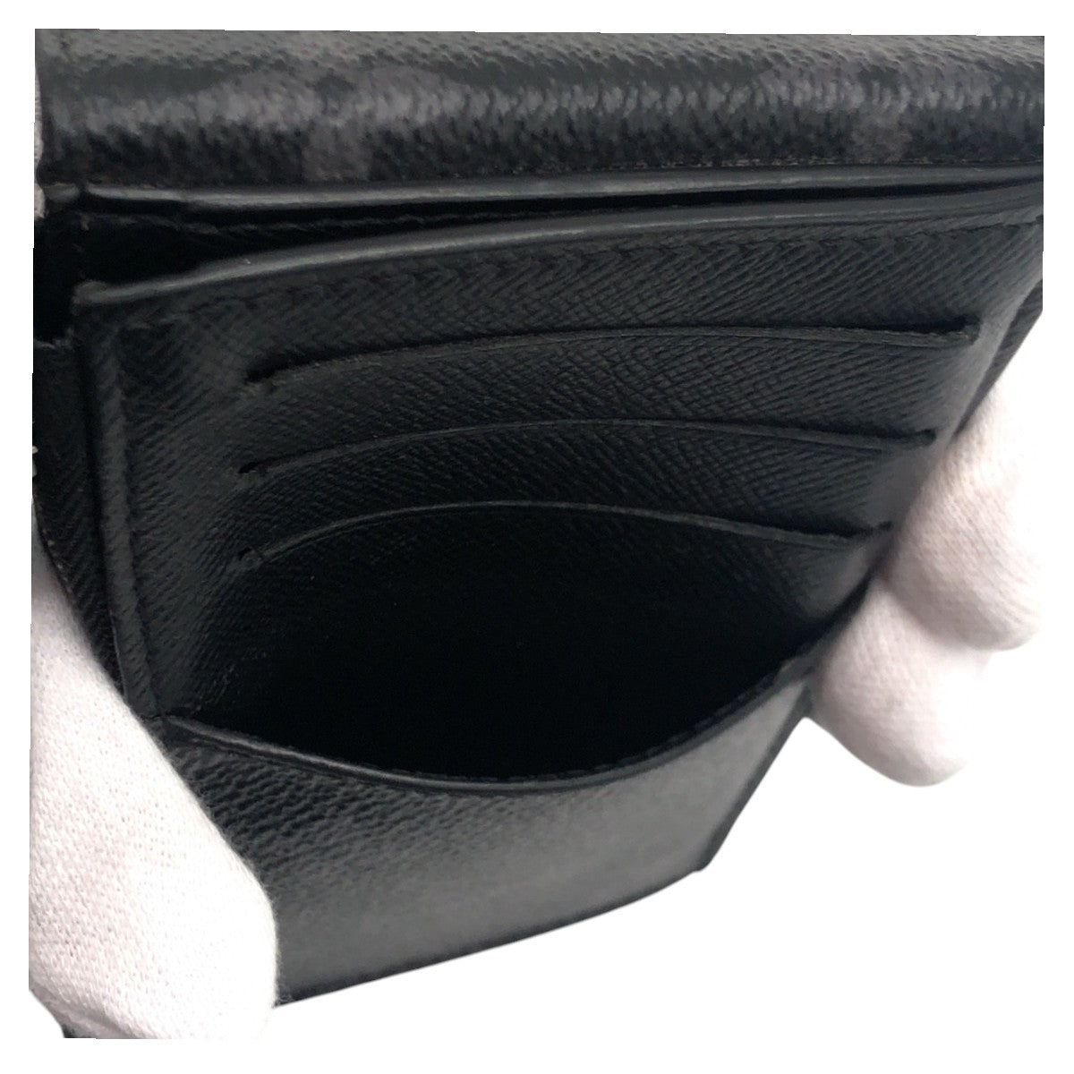 LOUIS VUITTON Bifold Wallet M81568 PVC Black SilverMetal Monogram Eclipse hybrid wallet