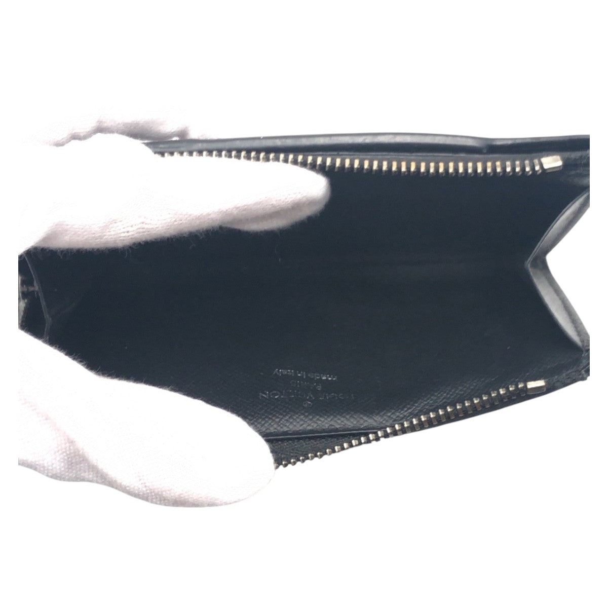 LOUIS VUITTON Bifold Wallet M81568 PVC Black SilverMetal Monogram Eclipse hybrid wallet
