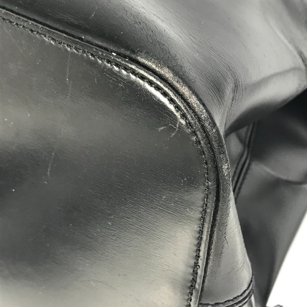CARTIER Shoulder Bag leather black Leopard leopard print leopard PANTHERE Women Used Authentic