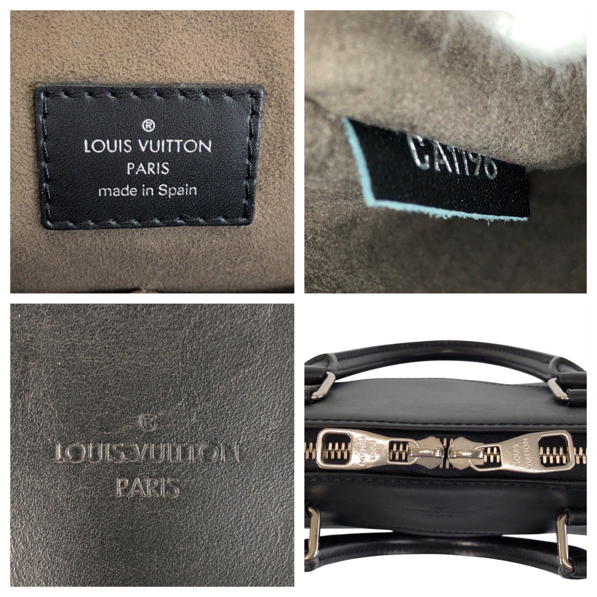 LOUIS VUITTON Business bag M50163 leather black Epi Porto Documents Jules