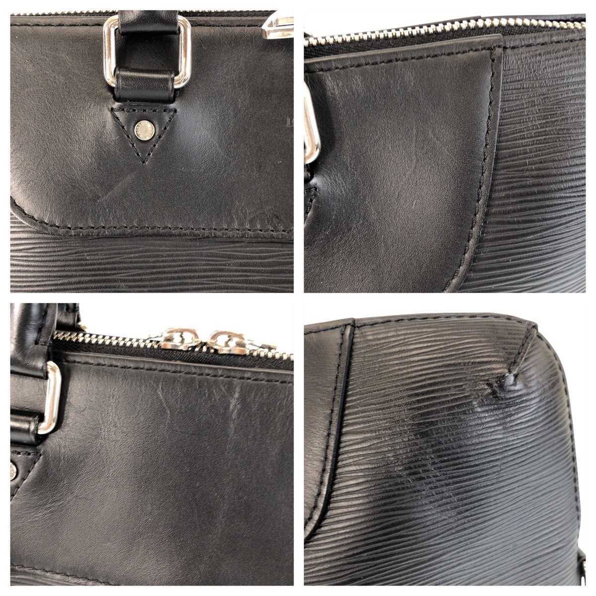 LOUIS VUITTON Business bag M50163 leather black Epi Porto Documents Jules