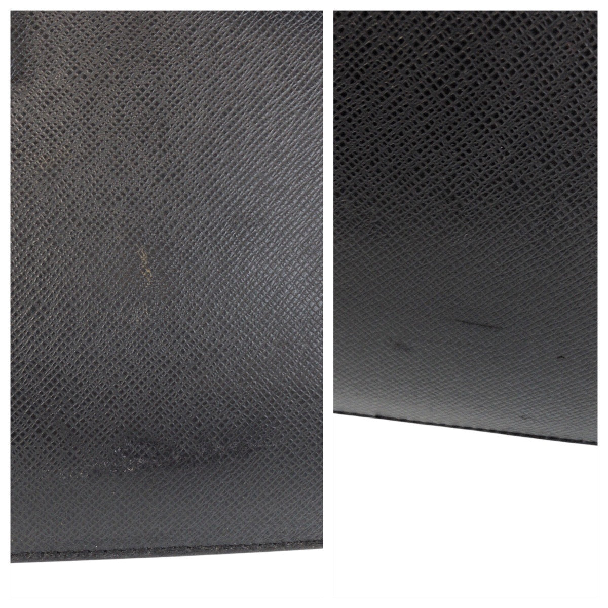 LOUIS VUITTON Business bag M31052 leather Ardoise Black SilverMetal Taiga Robusto 1