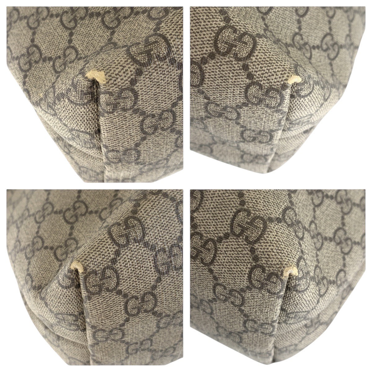 GUCCI Tote Bag 211137 GG Supreme Canvas beige