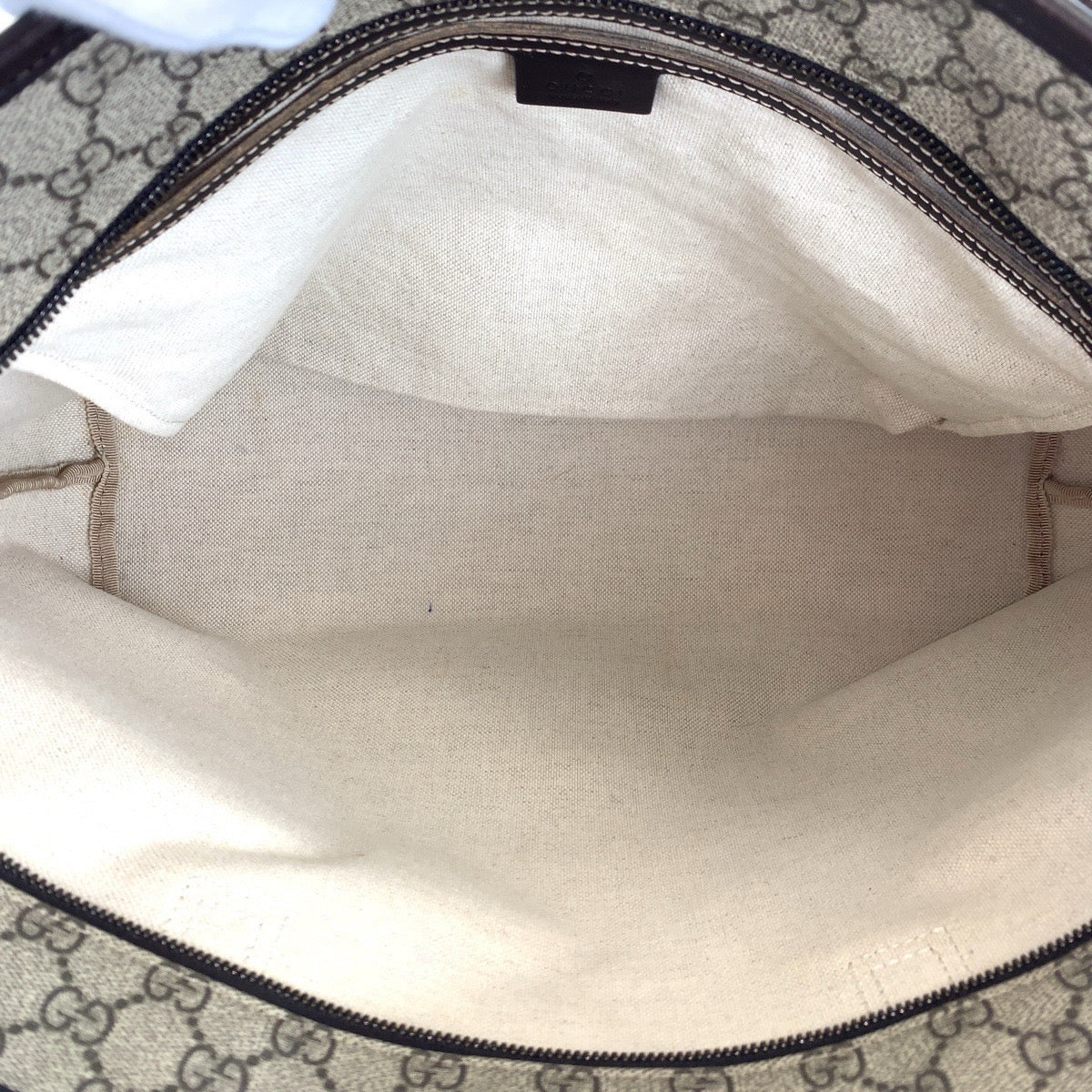 GUCCI Tote Bag 211137 GG Supreme Canvas beige