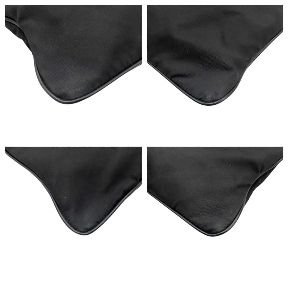 PRADA Shoulder Bag Nylon Black black Test Triangular logo