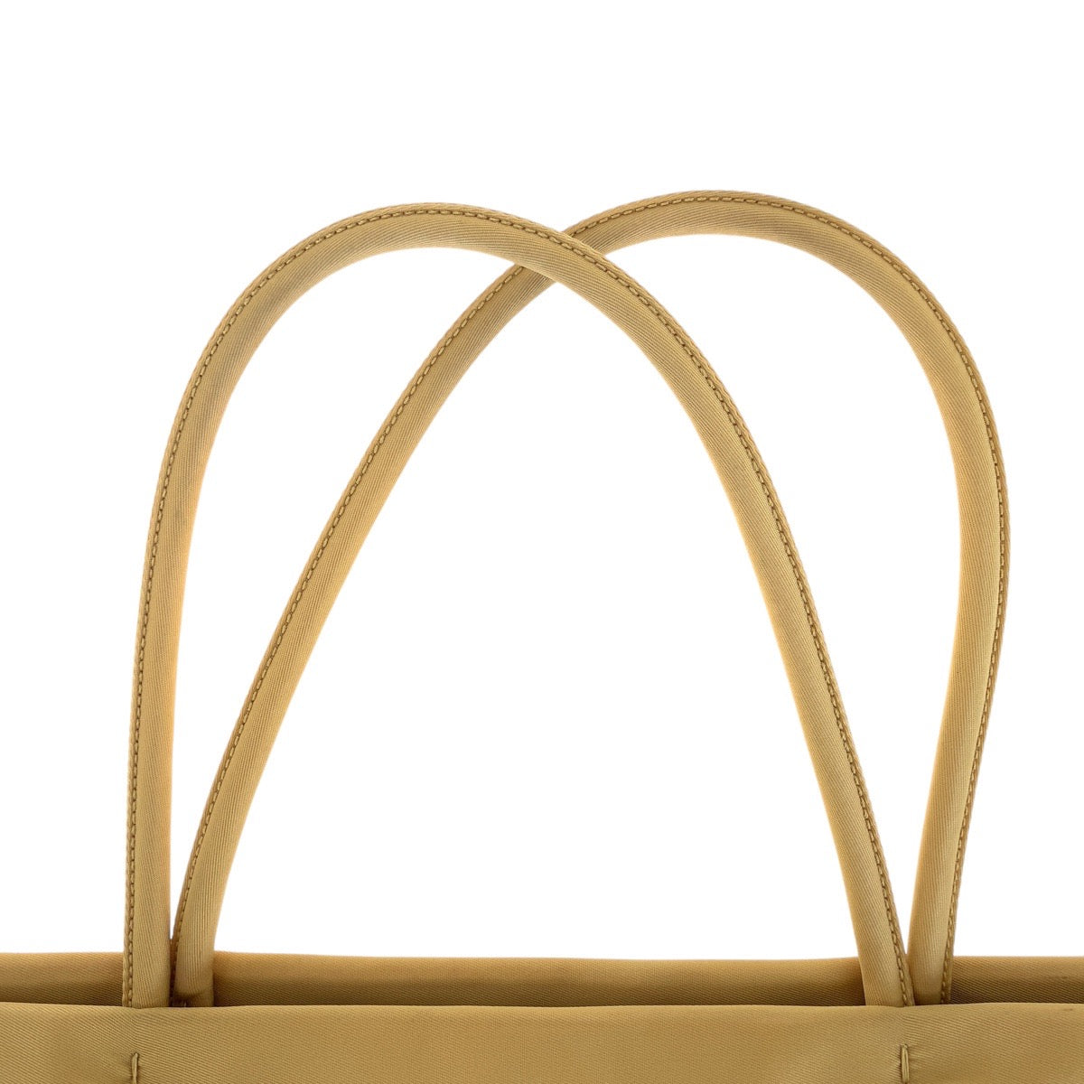 PRADA Tote Bag Nylon Yellow SilverMetal Test Triangle With logo