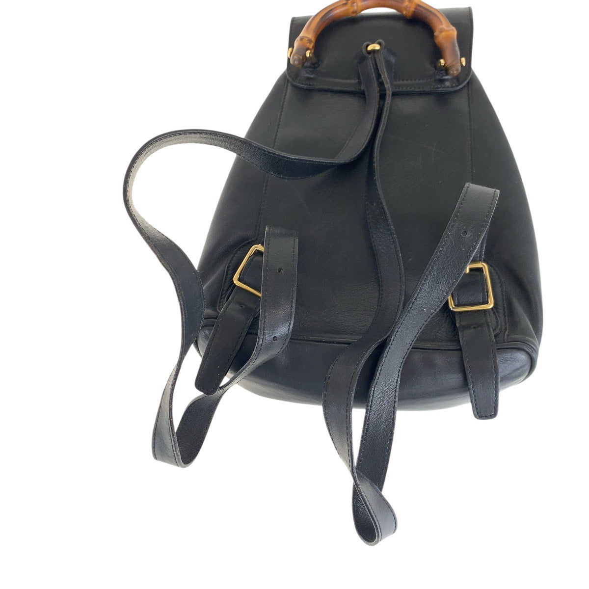 GUCCI Backpack 003 3444 0030 leather black Bamboo