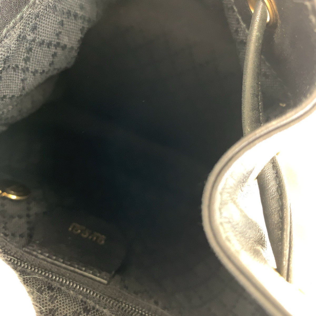 GUCCI Backpack 003 3444 0030 leather black Bamboo