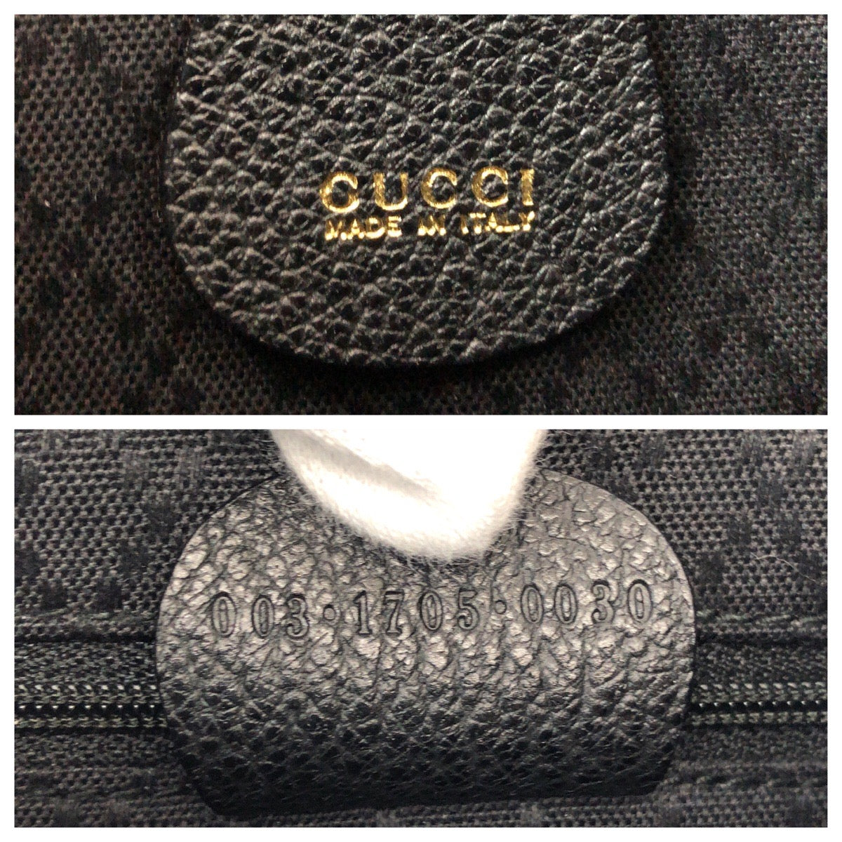 GUCCI Backpack 003 1705 Suede Black GoldMetal Bamboo