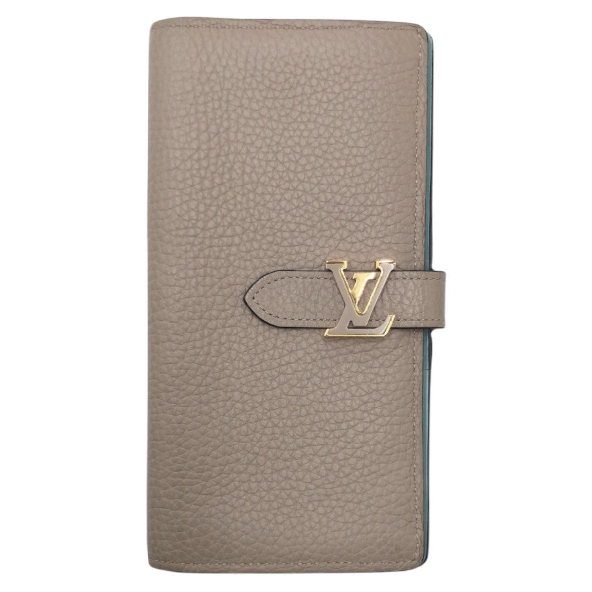 LOUIS VUITTON Long Wallet Purse M81367 leather beige galle LV Vertical