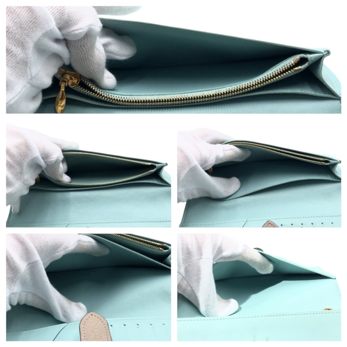 LOUIS VUITTON Long Wallet Purse M81367 leather beige galle LV Vertical