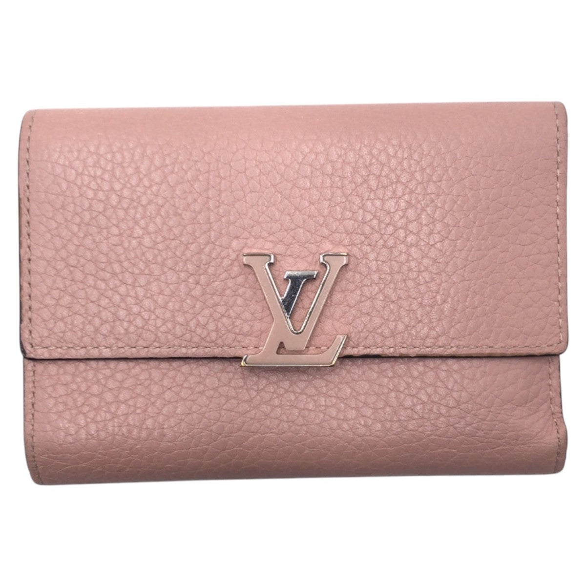 LOUIS VUITTON Tri-fold wallet M62156 leather pink Portefeuille Capsine