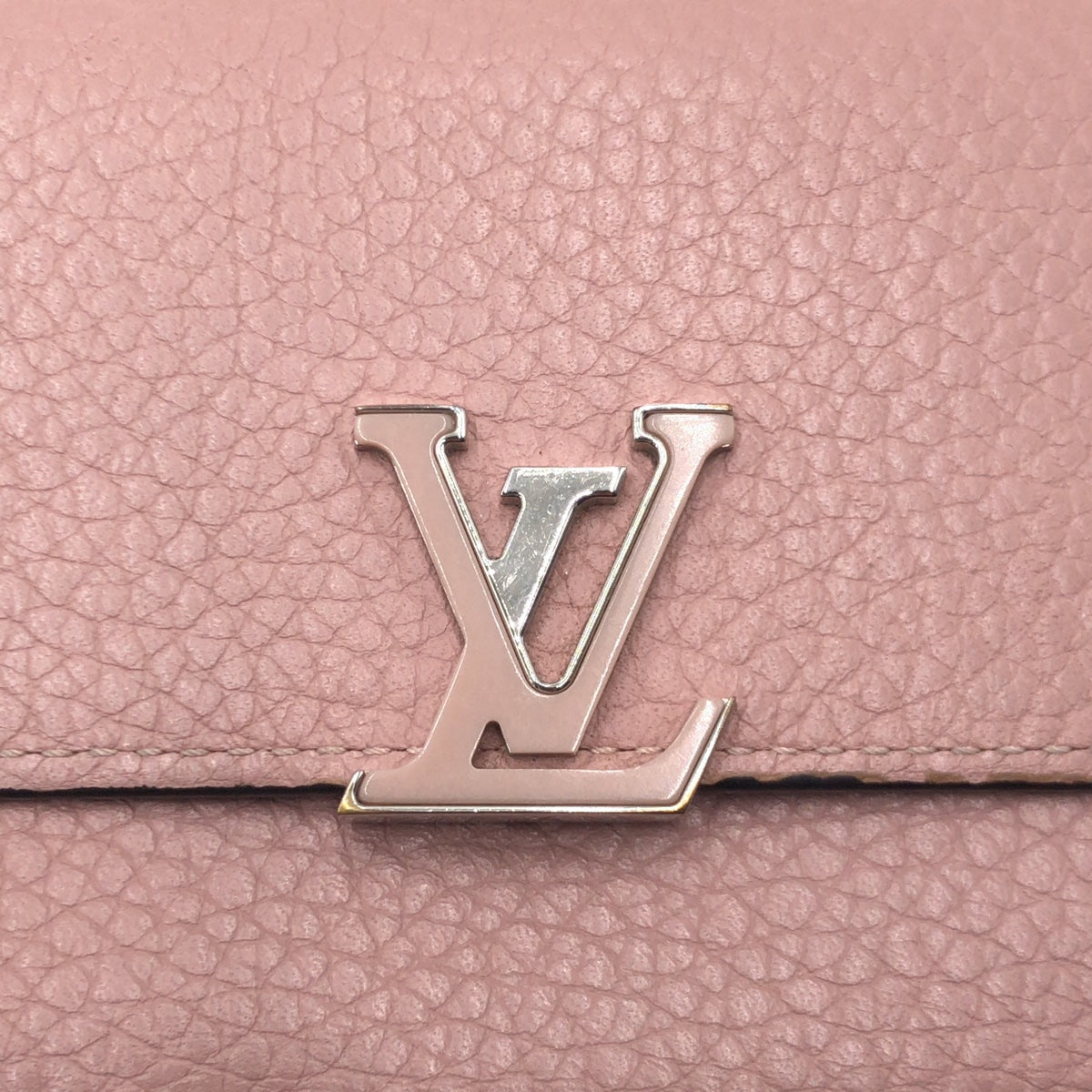 LOUIS VUITTON Tri-fold wallet M62156 leather pink Portefeuille Capsine