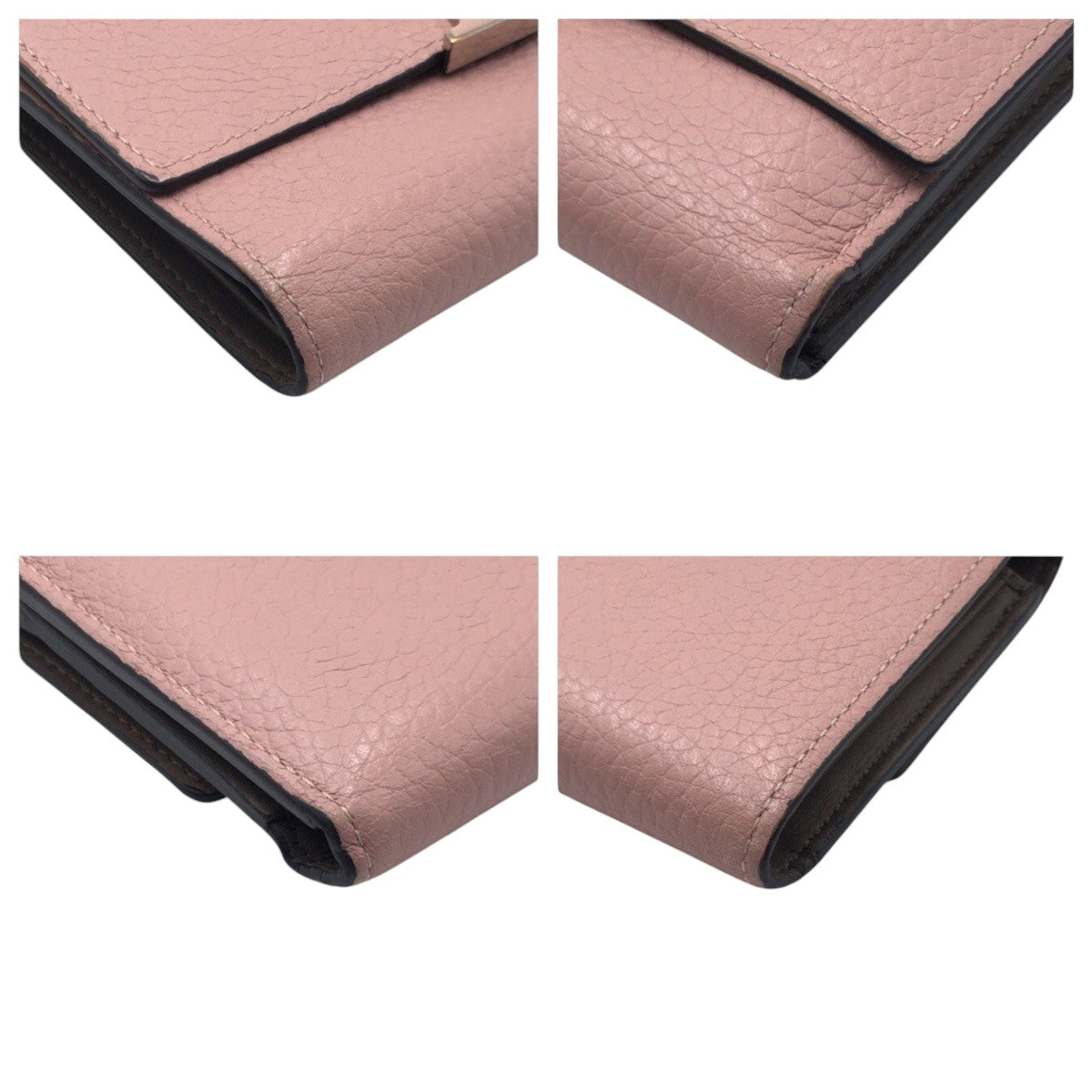 LOUIS VUITTON Tri-fold wallet M62156 leather pink Portefeuille Capsine