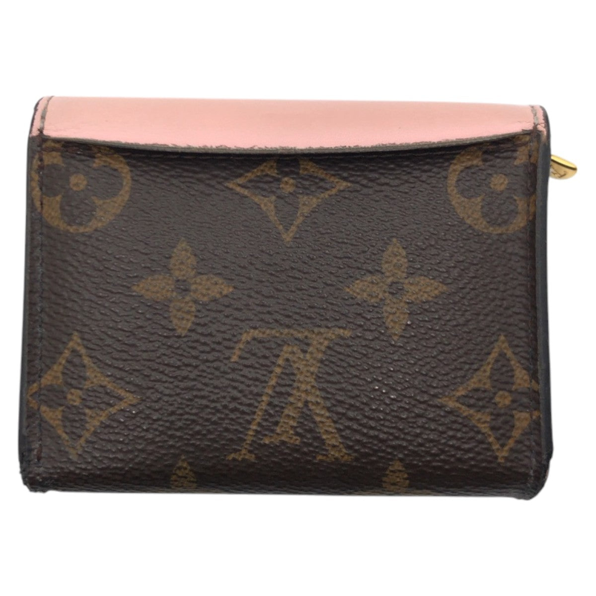 LOUIS VUITTON Tri-fold wallet M62933 PVC Brown Pink Rose Ballerone Monogram Portefeuille Zoe