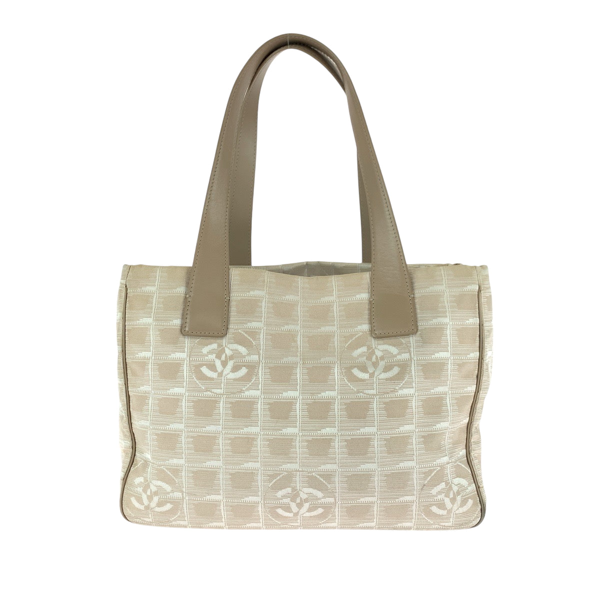 CHANEL Tote Bag canvas beige New travel line