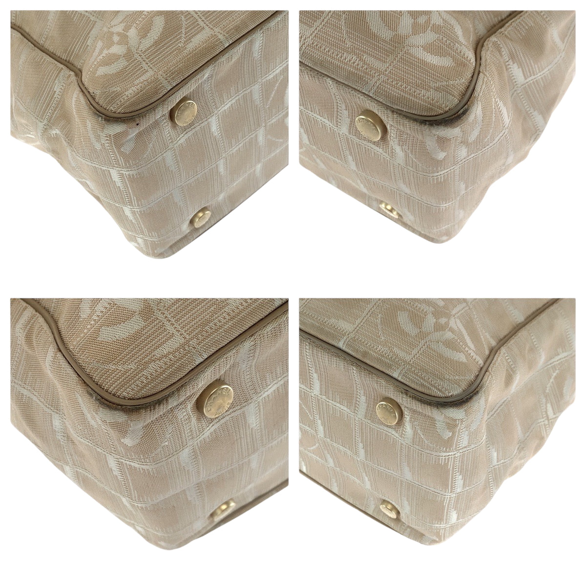 CHANEL Tote Bag canvas beige New travel line