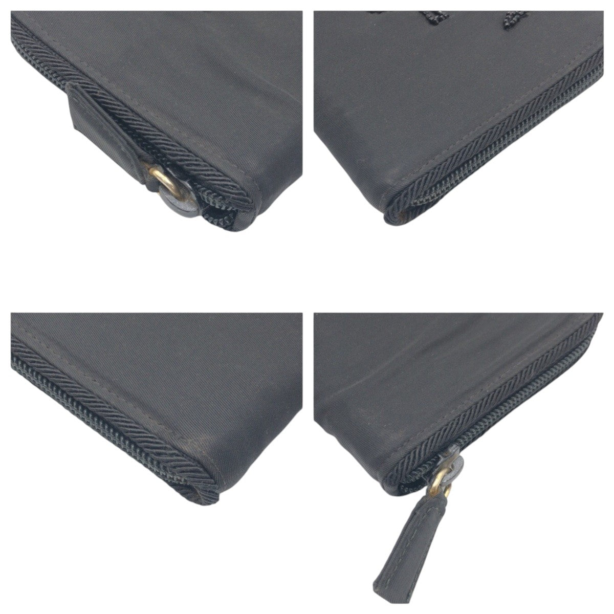 PRADA Bifold Wallet Nylon Black black