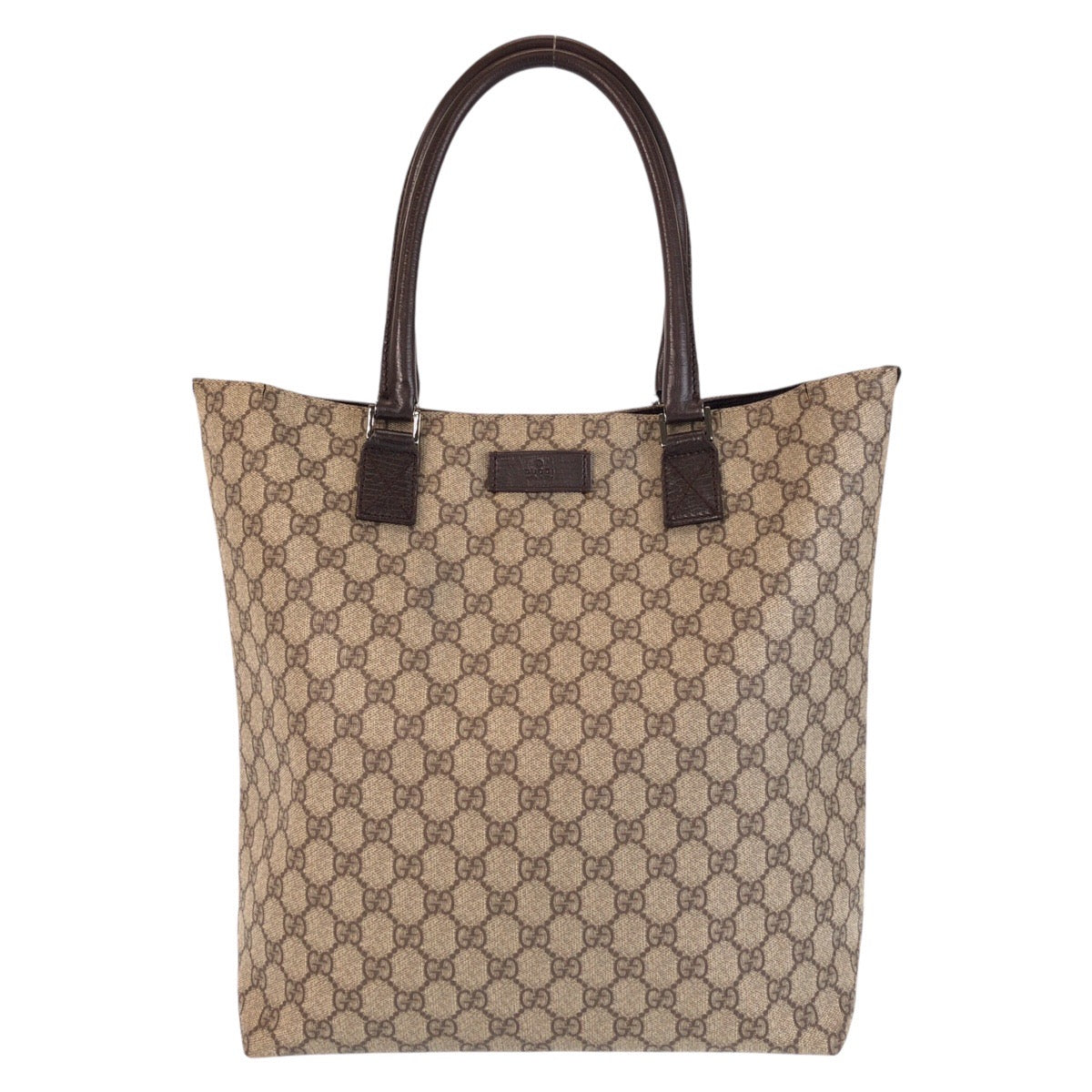 GUCCI Tote Bag 131220 GG Supreme Canvas Beige brown
