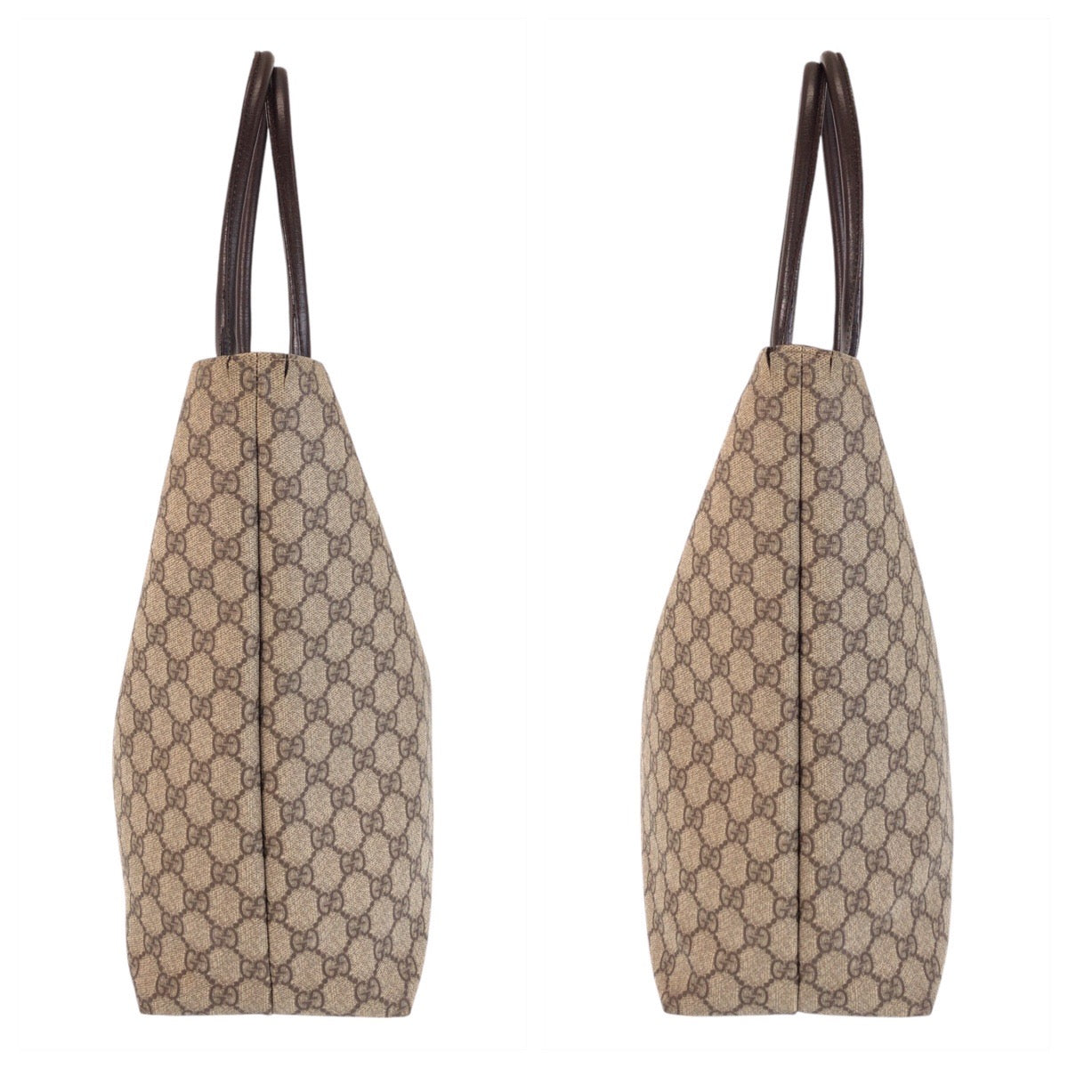 GUCCI Tote Bag 131220 GG Supreme Canvas Beige brown