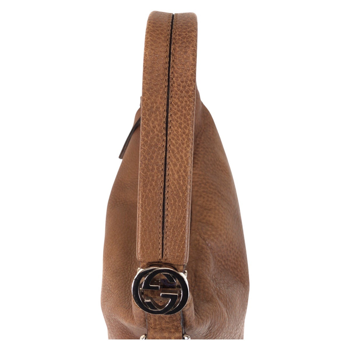 GUCCI Shoulder Bag 326514 leather Brown Interlocking Hobo