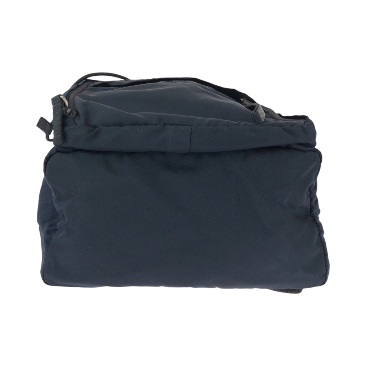 PRADA Backpack Nylon Navy SilverMetal Test Triangle With logo