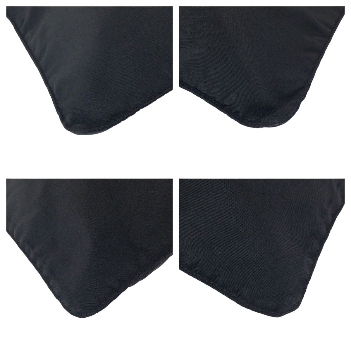 PRADA Shoulder Bag VA0053 Nylon Black SilverMetal Test Triangle With logo