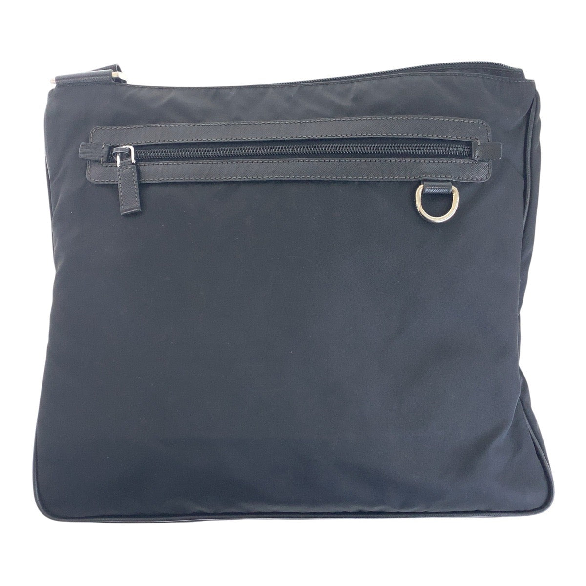 PRADA Shoulder Bag Nylon black Test Triangle With logo