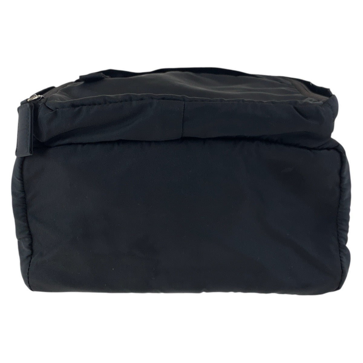 PRADA Backpack Nylon Black SilverMetal Test Triangle With logo