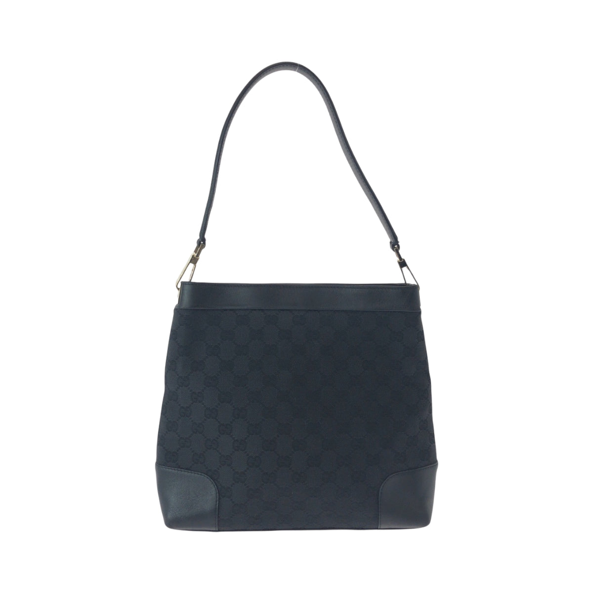 GUCCI Shoulder Bag 33900 GG canvas Black GoldMetal
