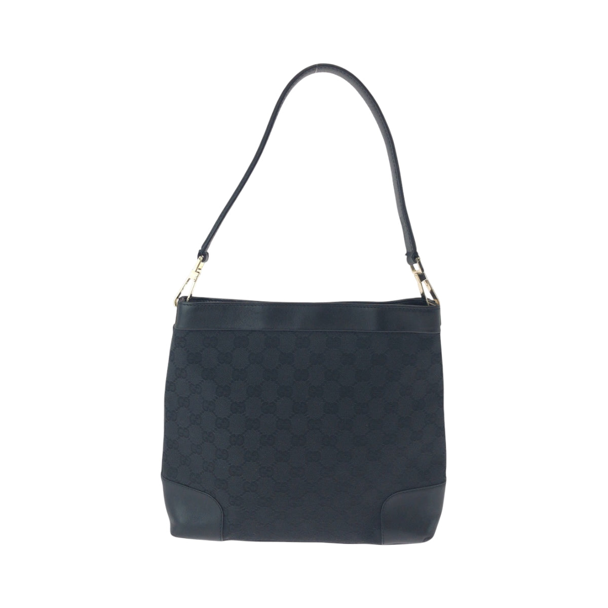 GUCCI Shoulder Bag 33900 GG canvas Black GoldMetal