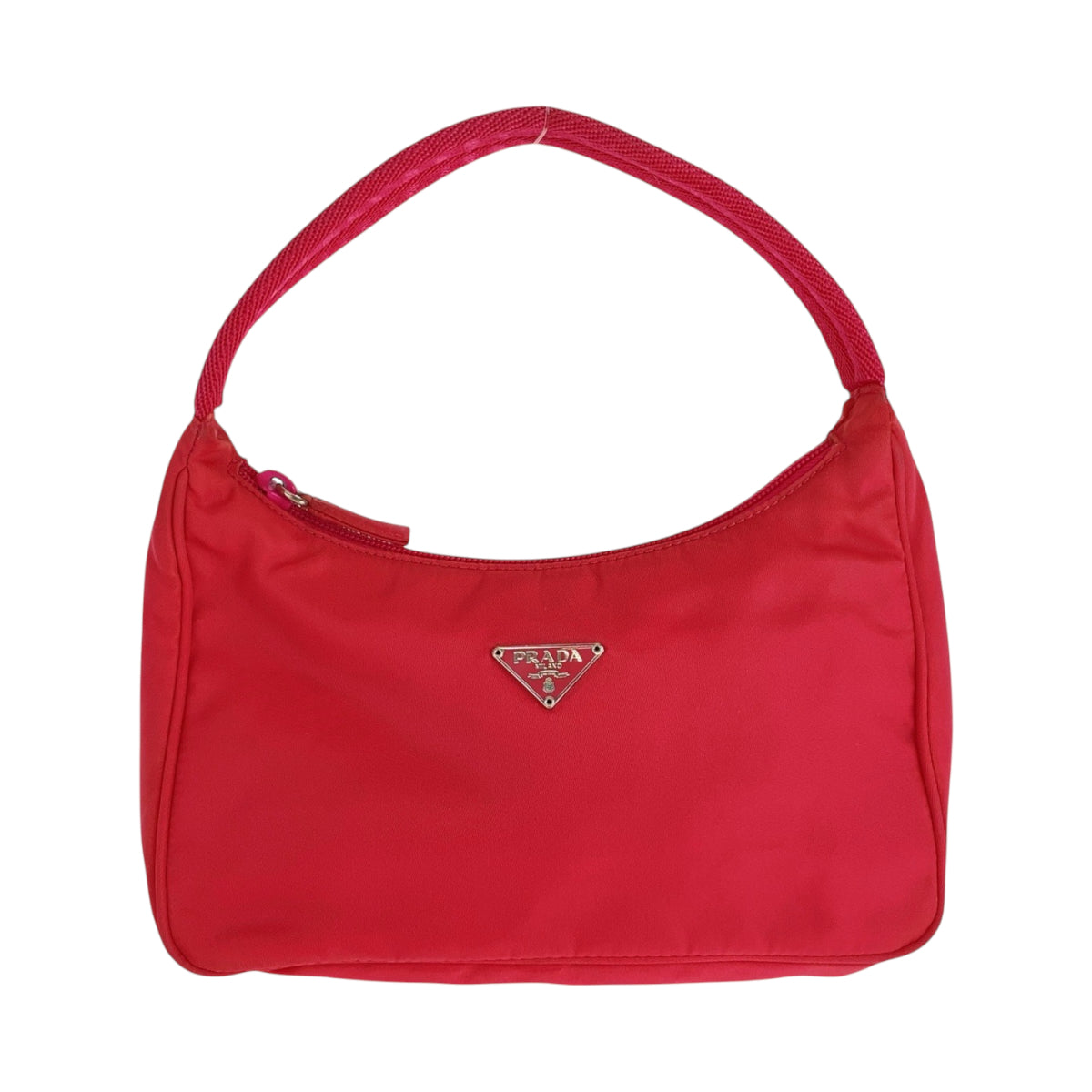 PRADA Handbag Nylon pink Test Triangle With logo