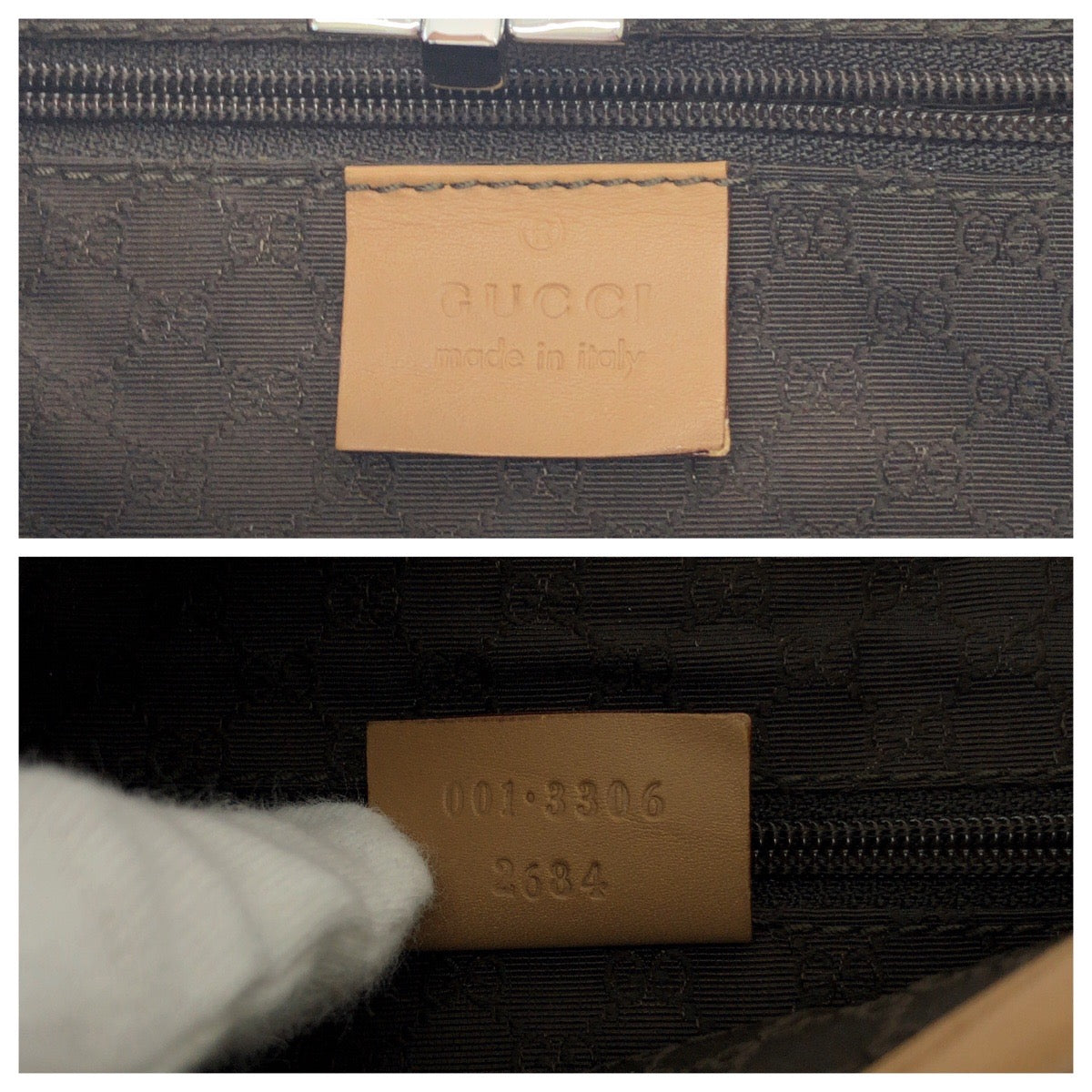 GUCCI Shoulder Bag 001 3306 Suede Camel Brown SilverMetal Jackie