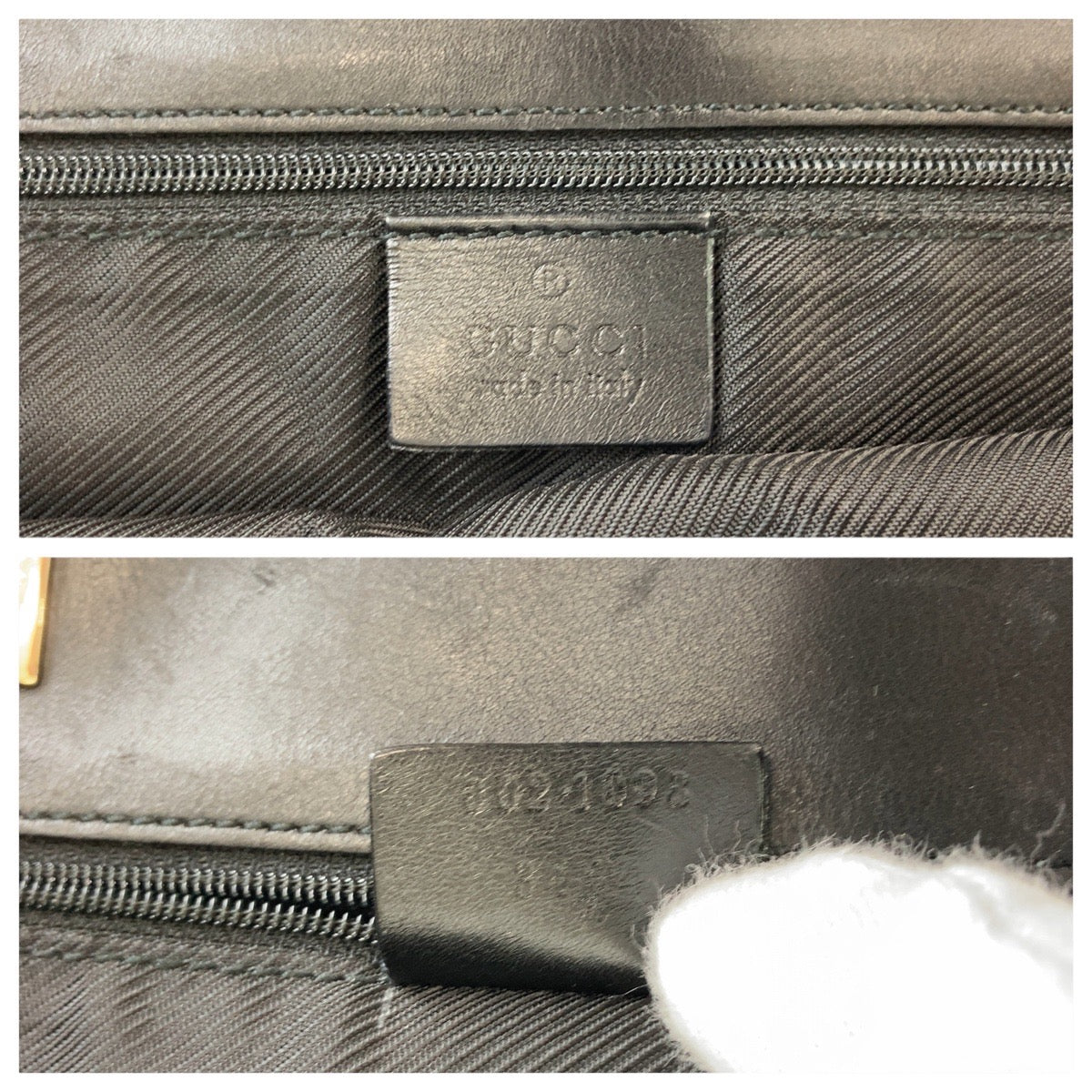 GUCCI Tote Bag 002 1098 GG canvas Black GoldMetal