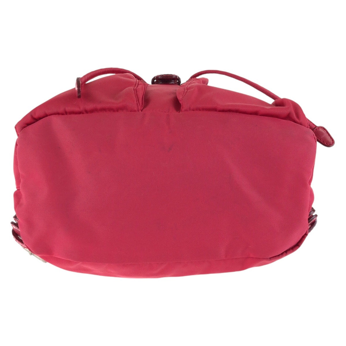 PRADA Backpack Nylon Red Test Triangle With logo