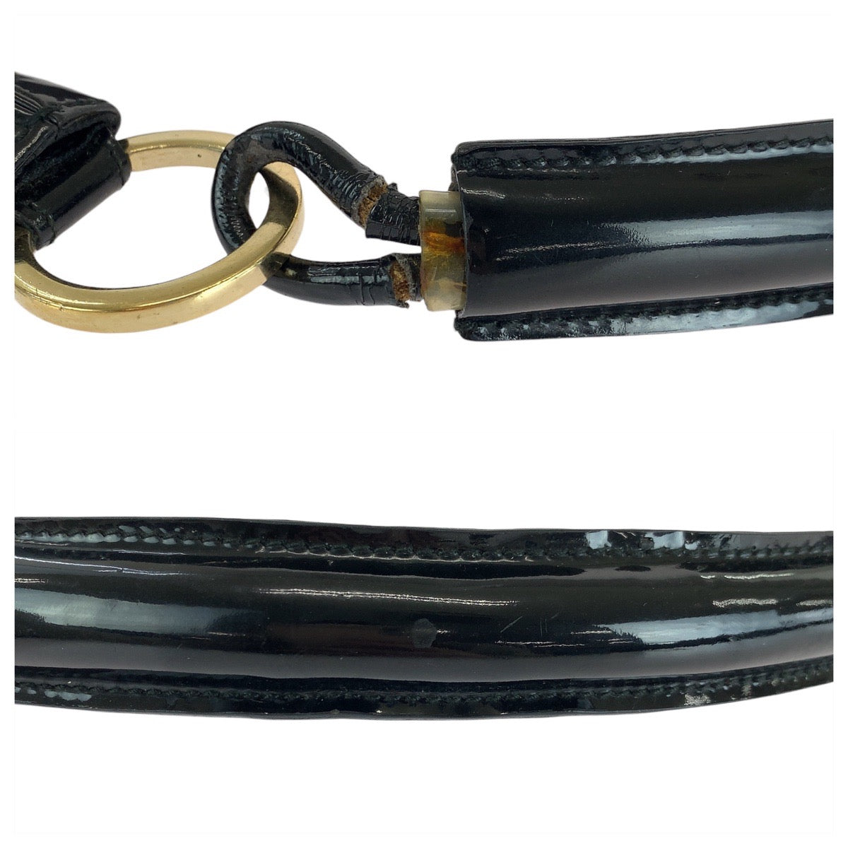 GUCCI Shoulder Bag 001 4157 GG canvas Black GoldMetal