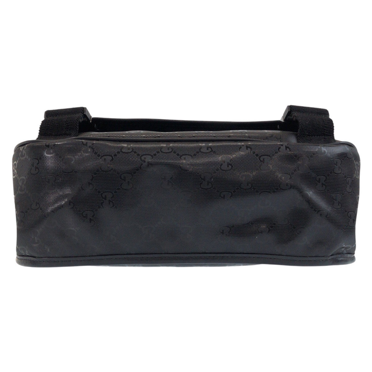 GUCCI Shoulder Bag PVC black GG implementation