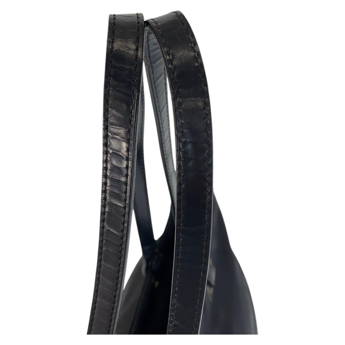 PRADA Tote Bag Nylon Black SilverMetal Test Triangle With logo