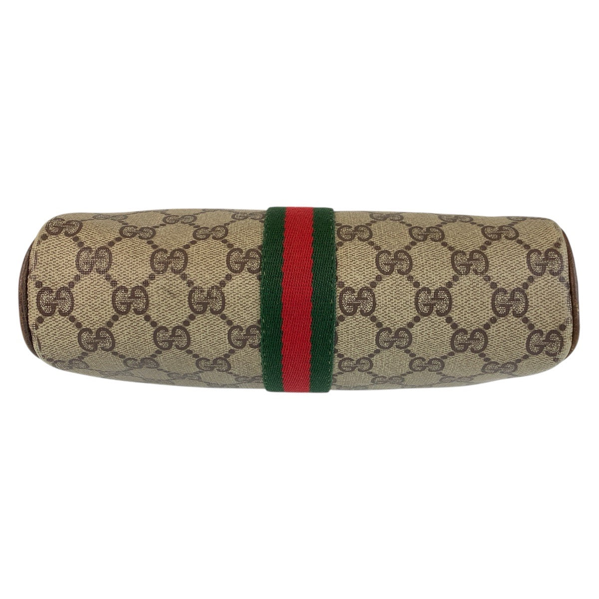 GUCCI Shoulder Bag 41 004 4465 GG Supreme Canvas Beige Brown Gold Metal Sherry Line Old Gucci