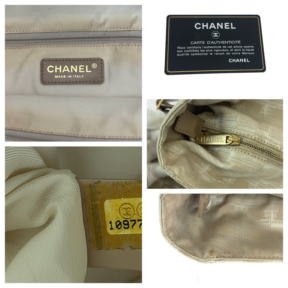 CHANEL Tote Bag Nylon Pink Beige Gold Metal New travel line GM COCO Mark