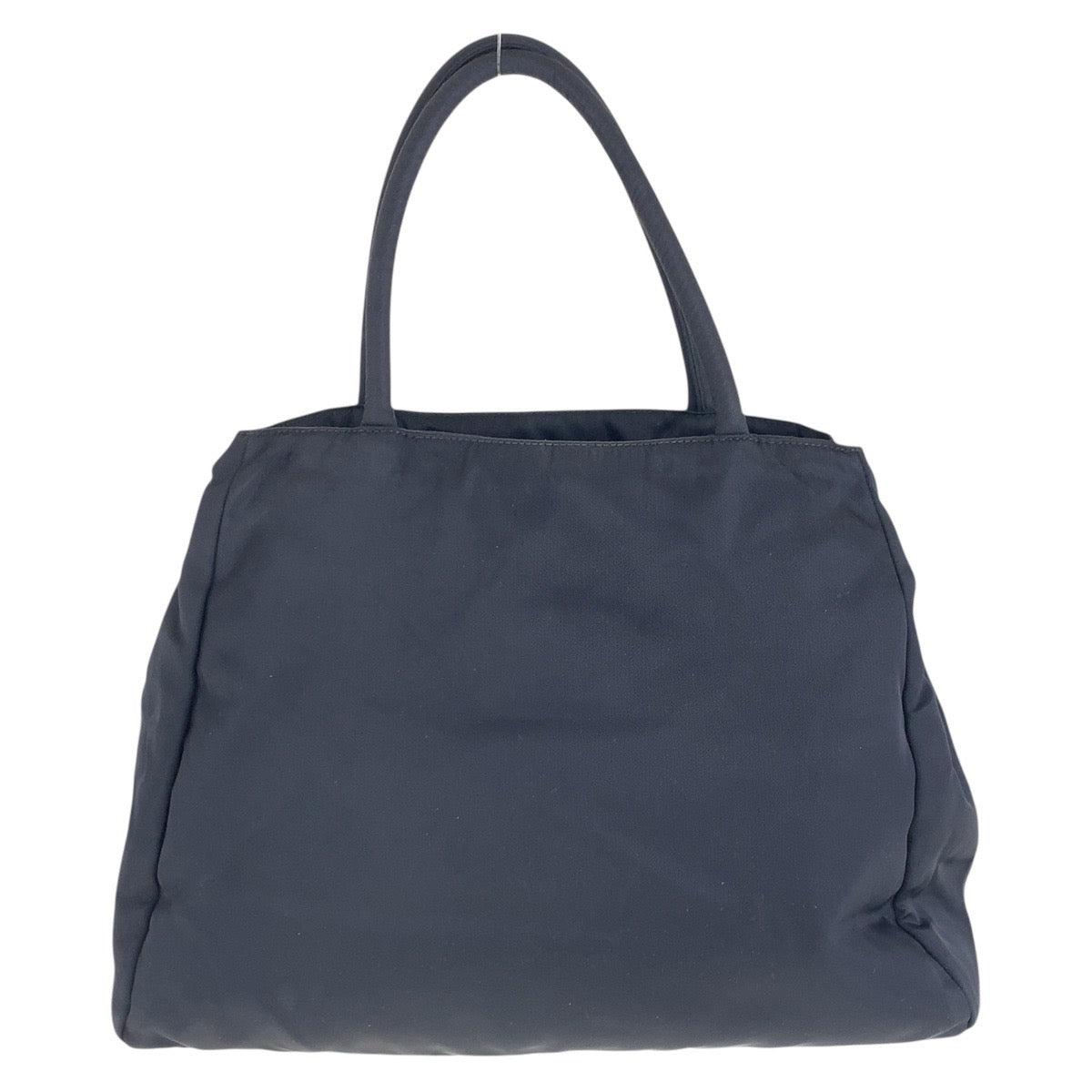 PRADA Tote Bag Nylon Black SilverMetal Test Triangle With logo