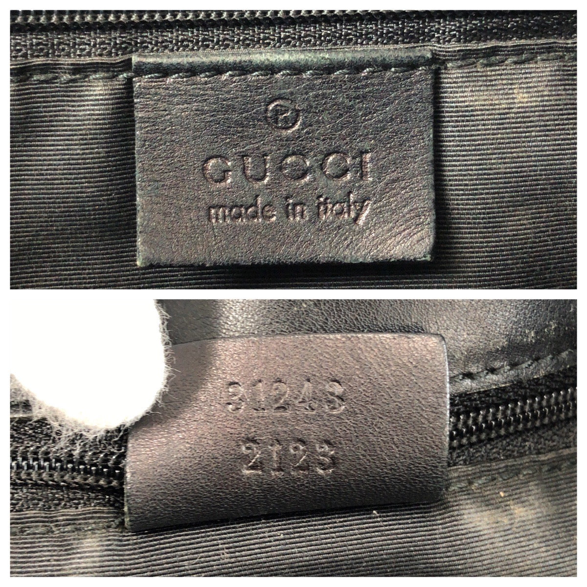 GUCCI Tote Bag 31243 GG canvas Black black