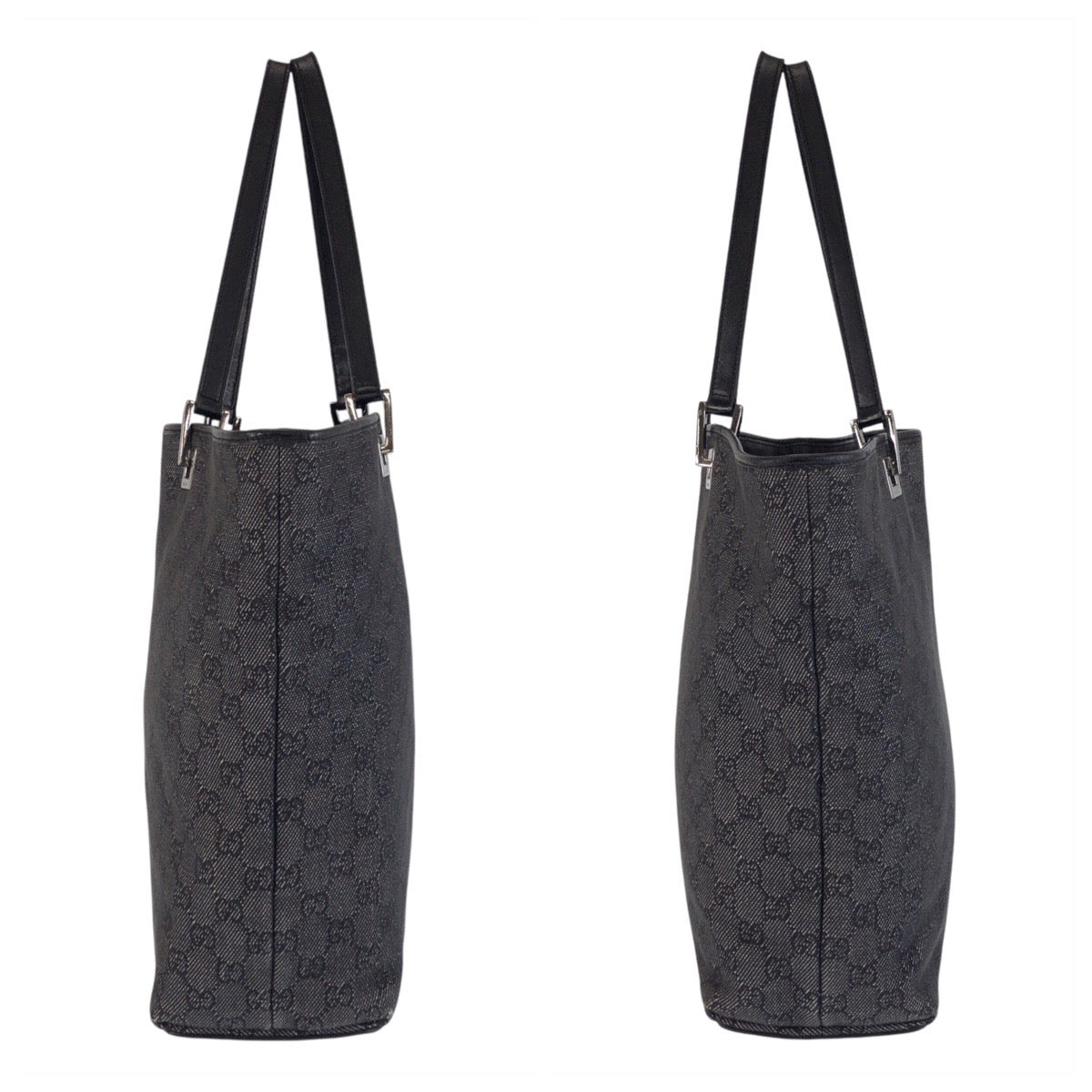 GUCCI Tote Bag 31243 GG canvas Black black