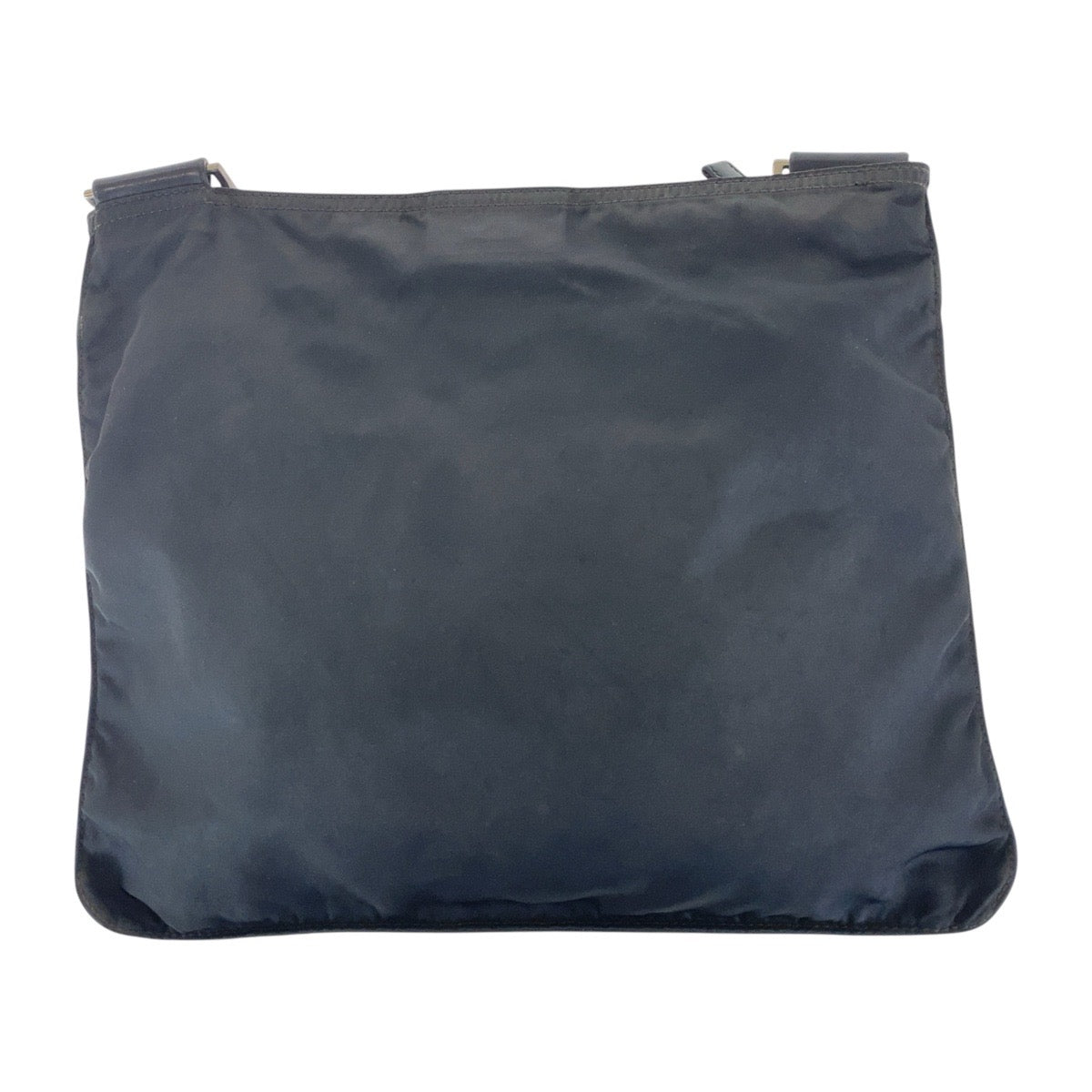 PRADA Shoulder Bag 45 Nylon Black SilverMetal Test Triangle With logo