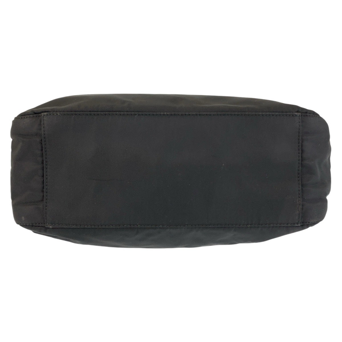 PRADA Tote Bag Nylon Black SilverMetal Test Triangle With logo
