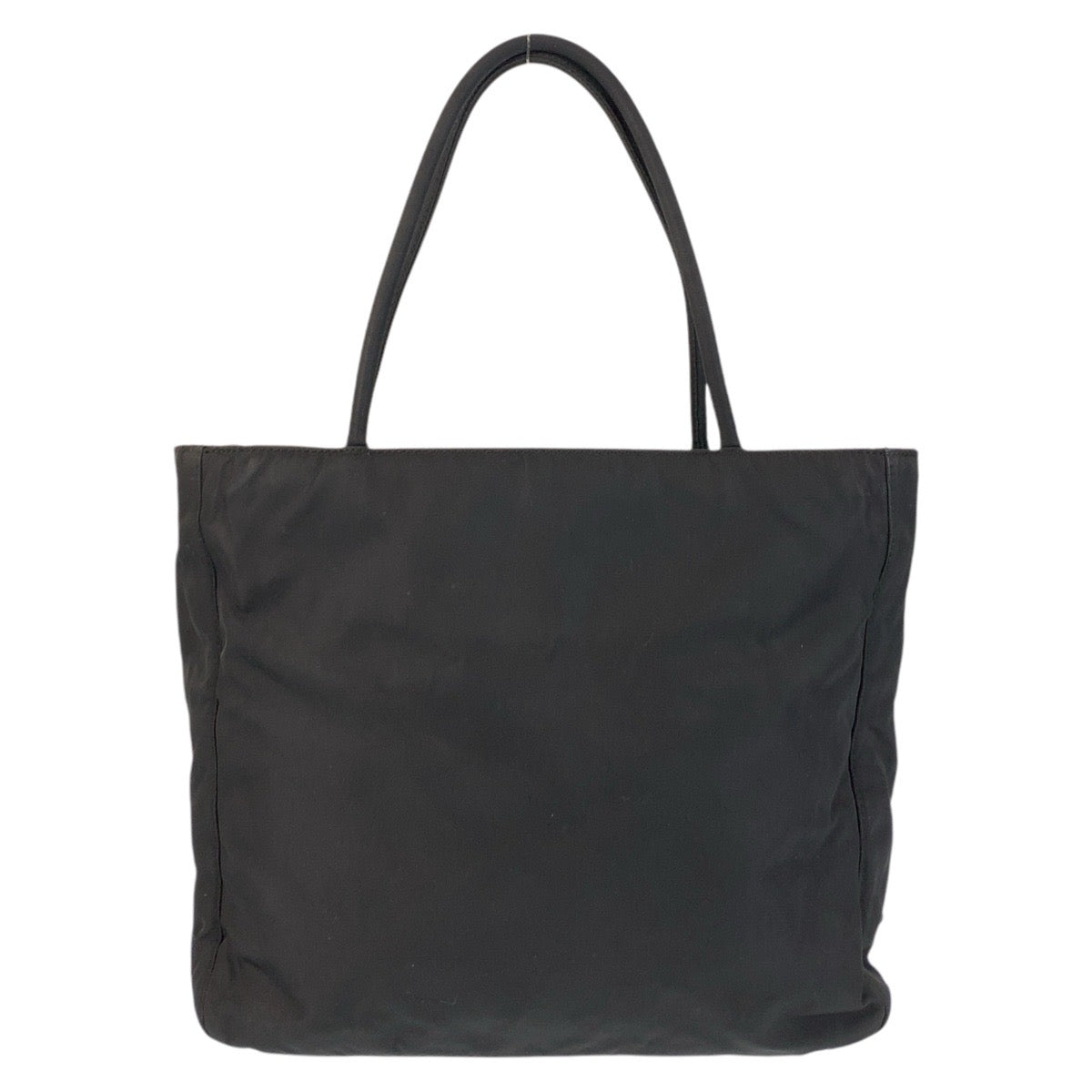 PRADA Tote Bag Nylon Black SilverMetal Test Triangle With logo