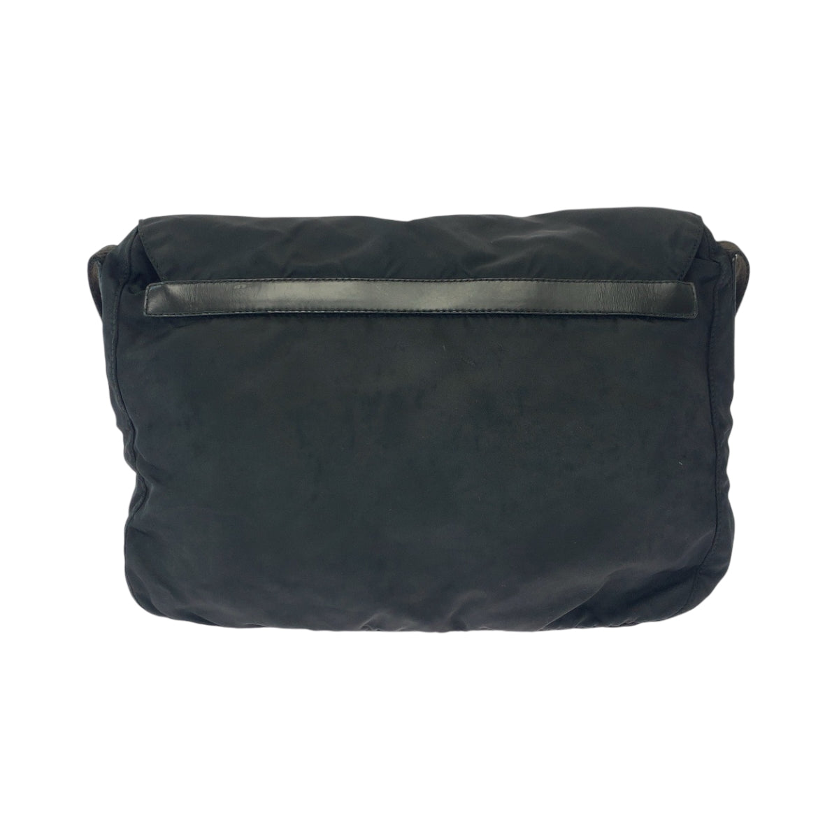 PRADA Shoulder Bag 1BD671 Nylon Black SilverMetal Test Triangle With logo