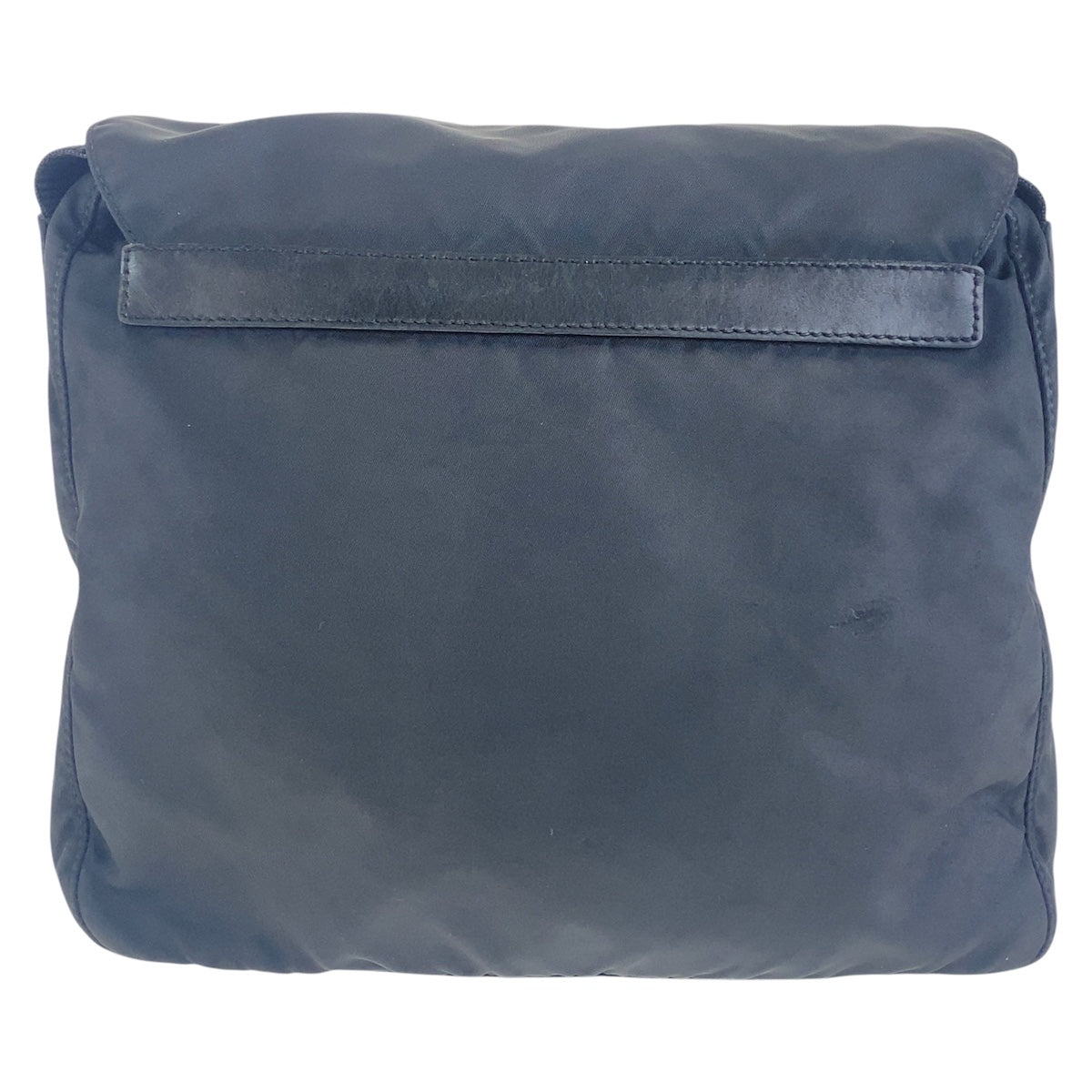 PRADA Shoulder Bag Nylon Black SilverMetal Test Triangle With logo