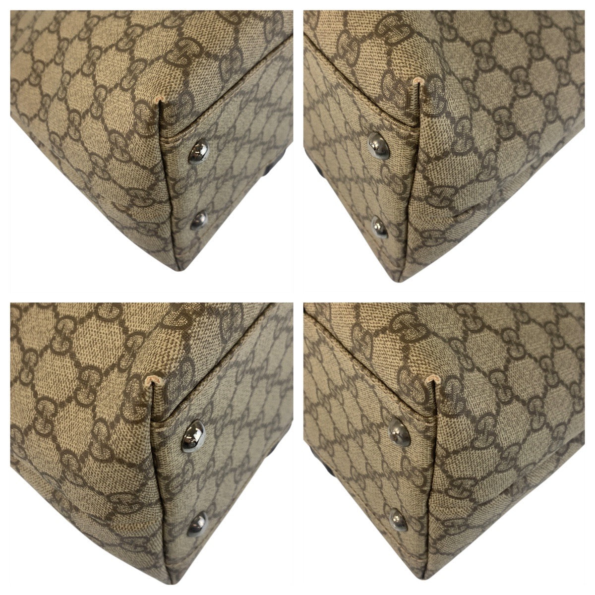 GUCCI Tote Bag 114595 GG Supreme Canvas Beige brown