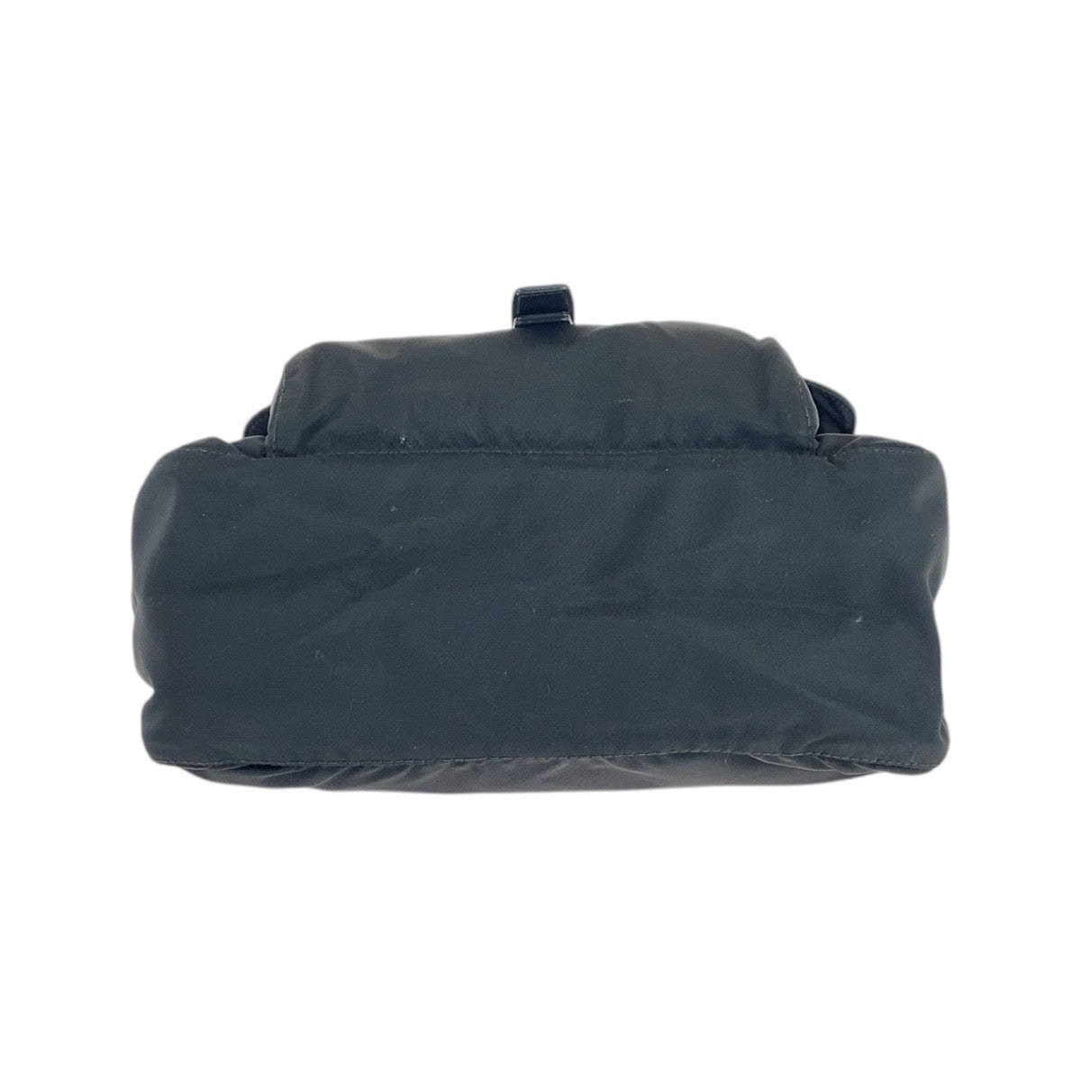 PRADA Shoulder Bag Nylon Black SilverMetal Test Triangle With logo